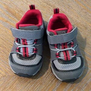 Merrell Gray and Red Toddler Shoes